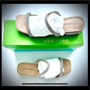 Jeffrey Campbell Blinged out Nude Sandal